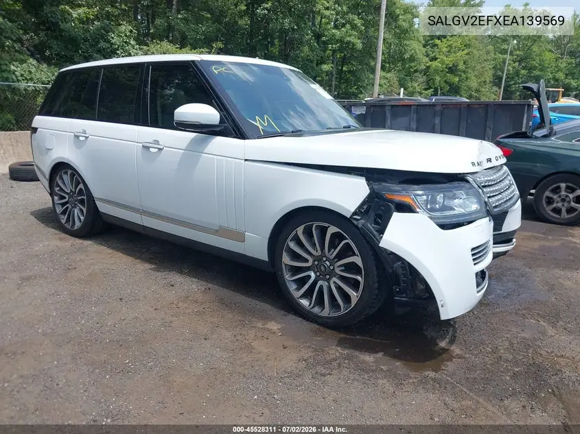 2014 Land Rover Range Rover 5.0L V8 Supercharged Autobiography VIN: SALGV2EFXEA139569 Lot: 45528311