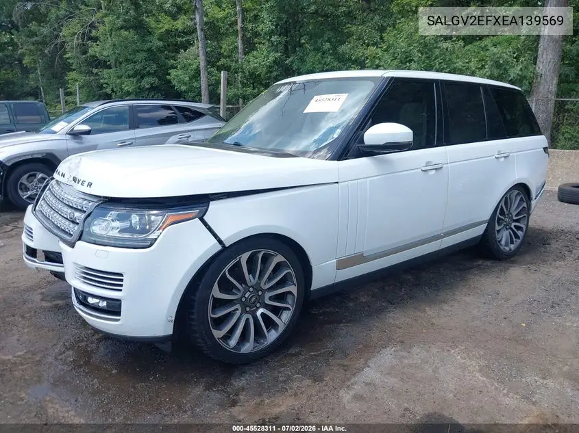 2014 Land Rover Range Rover 5.0L V8 Supercharged Autobiography VIN: SALGV2EFXEA139569 Lot: 45528311