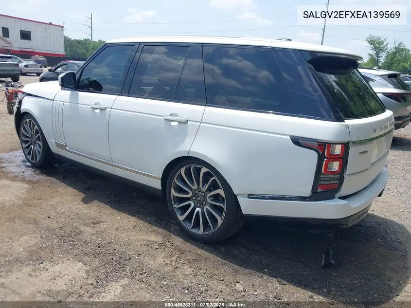 2014 Land Rover Range Rover 5.0L V8 Supercharged Autobiography VIN: SALGV2EFXEA139569 Lot: 45528311