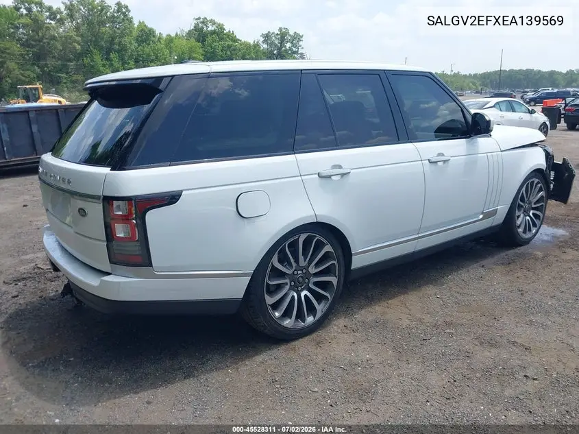 2014 Land Rover Range Rover 5.0L V8 Supercharged Autobiography VIN: SALGV2EFXEA139569 Lot: 45528311