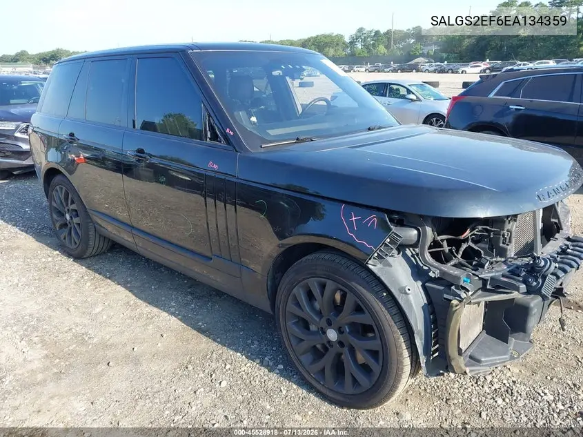 2014 Land Rover Range Rover 5.0L V8 Supercharged/5.0L V8 Supercharged Ebony Edition VIN: SALGS2EF6EA134359 Lot: 45528918