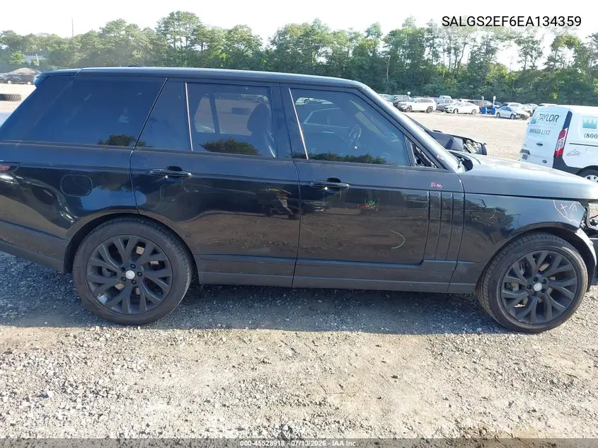 2014 Land Rover Range Rover 5.0L V8 Supercharged/5.0L V8 Supercharged Ebony Edition VIN: SALGS2EF6EA134359 Lot: 45528918