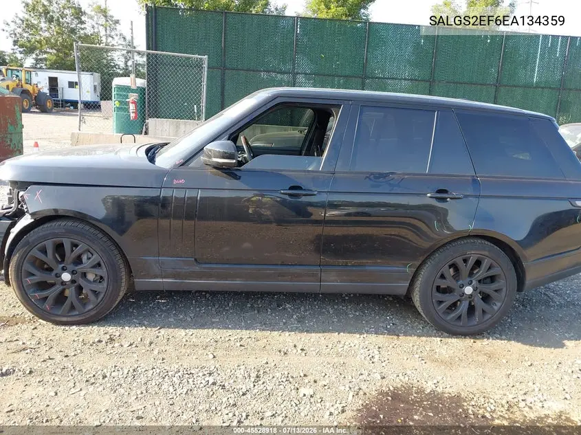 2014 Land Rover Range Rover 5.0L V8 Supercharged/5.0L V8 Supercharged Ebony Edition VIN: SALGS2EF6EA134359 Lot: 45528918