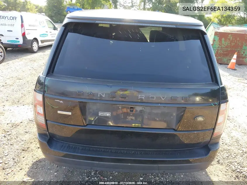 2014 Land Rover Range Rover 5.0L V8 Supercharged/5.0L V8 Supercharged Ebony Edition VIN: SALGS2EF6EA134359 Lot: 45528918