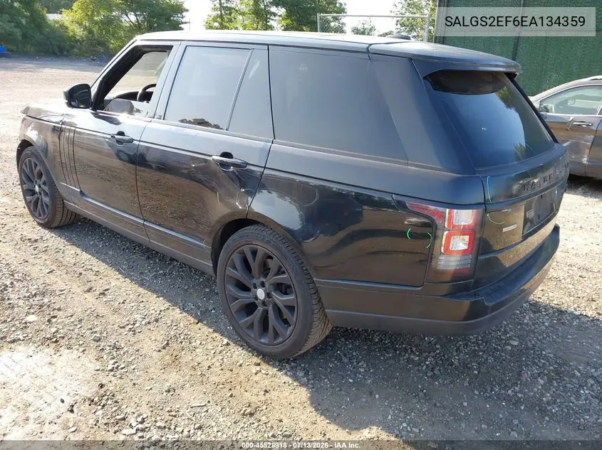 2014 Land Rover Range Rover 5.0L V8 Supercharged/5.0L V8 Supercharged Ebony Edition VIN: SALGS2EF6EA134359 Lot: 45528918