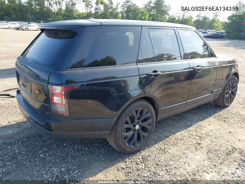 2014 Land Rover Range Rover 5.0L V8 Supercharged/5.0L V8 Supercharged Ebony Edition VIN: SALGS2EF6EA134359 Lot: 45528918