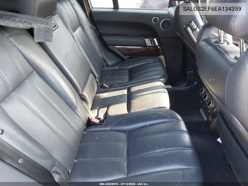 2014 Land Rover Range Rover 5.0L V8 Supercharged/5.0L V8 Supercharged Ebony Edition VIN: SALGS2EF6EA134359 Lot: 45528918