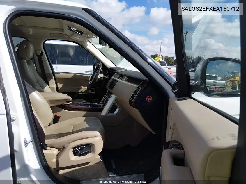 2014 Land Rover Range Rover 5.0L V8 Supercharged/5.0L V8 Supercharged Ebony Edition VIN: SALGS2EFXEA150712 Lot: 45537785