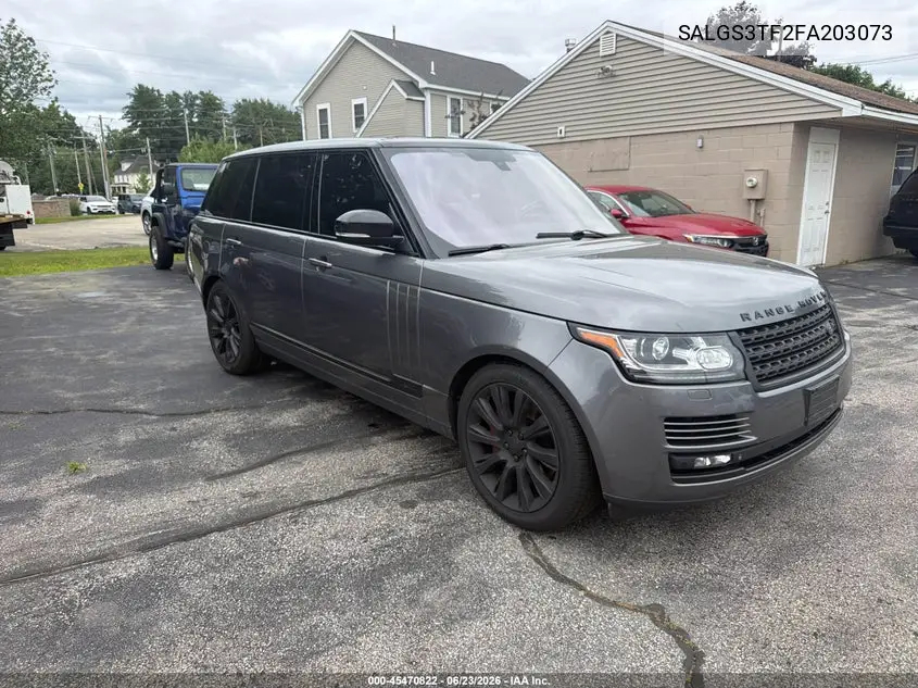 2015 Land Rover Range Rover 5.0L V8 Supercharged VIN: SALGS3TF2FA203073 Lot: 45470822
