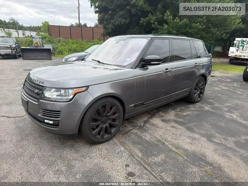 2015 Land Rover Range Rover 5.0L V8 Supercharged VIN: SALGS3TF2FA203073 Lot: 45470822