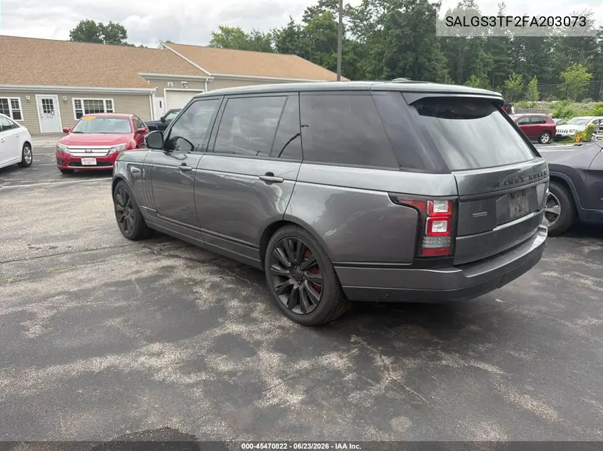 2015 Land Rover Range Rover 5.0L V8 Supercharged VIN: SALGS3TF2FA203073 Lot: 45470822