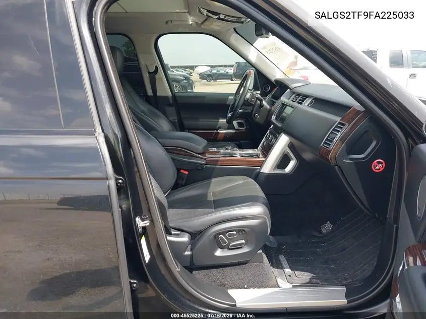 2015 Land Rover Range Rover 5.0L V8 Supercharged VIN: SALGS2TF9FA225033 Lot: 45525225