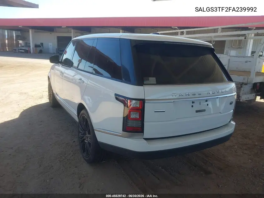 2015 Land Rover Range Rover 5.0L V8 Supercharged VIN: SALGS3TF2FA239992 Lot: 45529742