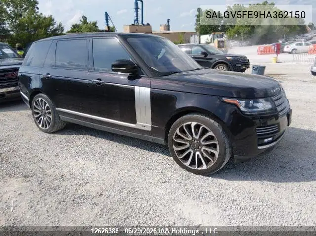 2017 Land Rover Range Rover 5.0L V8 Supercharged Autobiography VIN: SALGV5FE9HA362150 Lot: 12626388