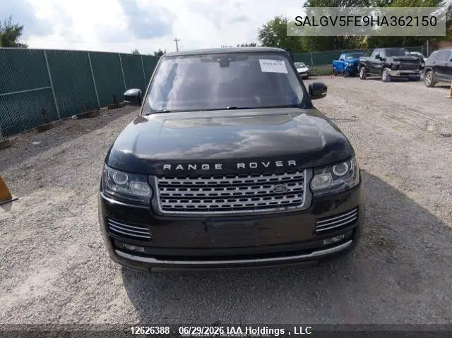 2017 Land Rover Range Rover 5.0L V8 Supercharged Autobiography VIN: SALGV5FE9HA362150 Lot: 12626388