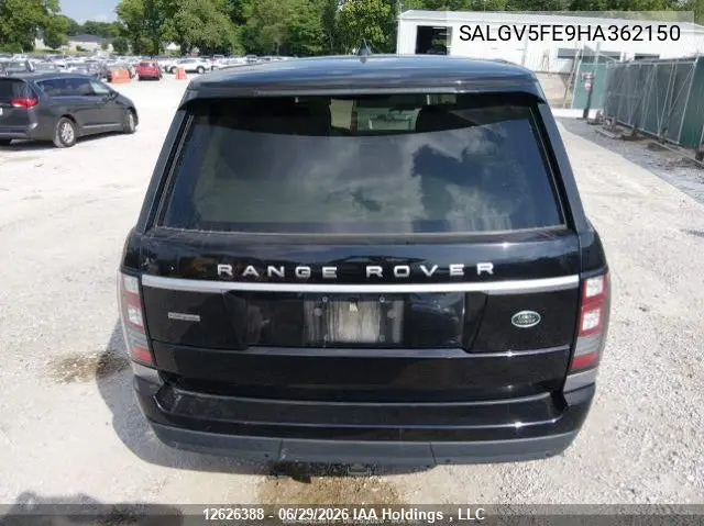 2017 Land Rover Range Rover 5.0L V8 Supercharged Autobiography VIN: SALGV5FE9HA362150 Lot: 12626388