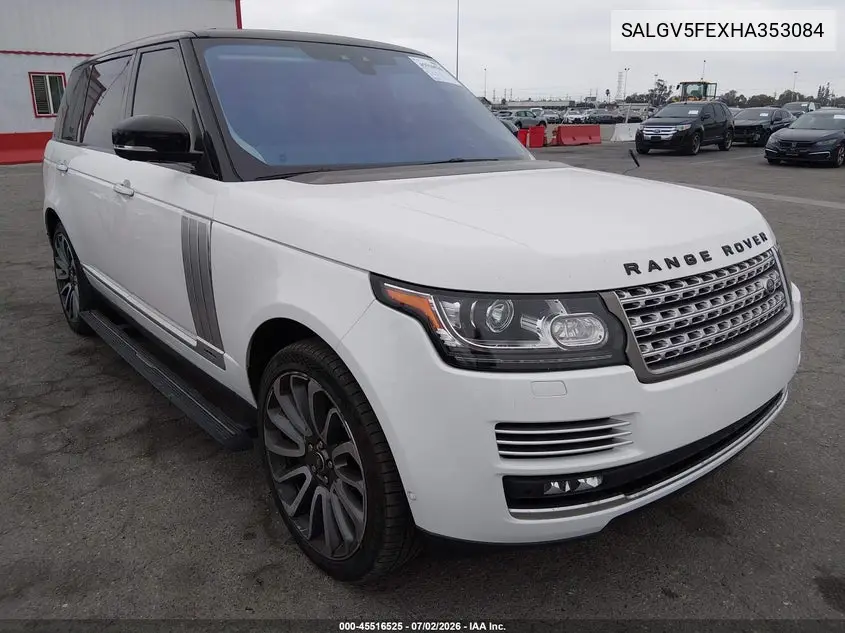 2017 Land Rover Range Rover 5.0L V8 Supercharged Autobiography VIN: SALGV5FEXHA353084 Lot: 45516525