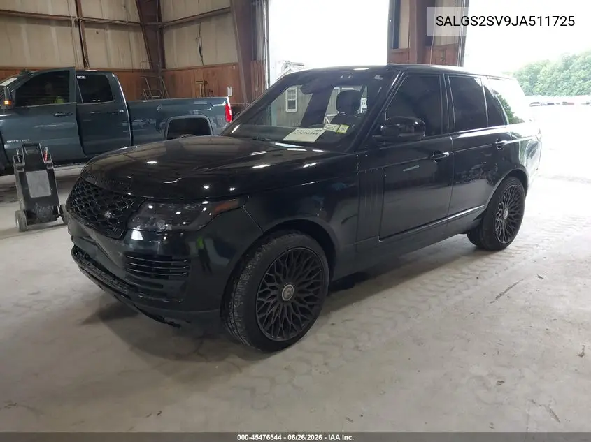 2018 Land Rover Range Rover 3.0L V6 Supercharged Hse VIN: SALGS2SV9JA511725 Lot: 45476544