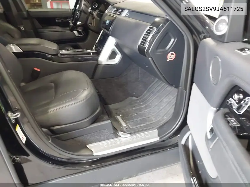 2018 Land Rover Range Rover 3.0L V6 Supercharged Hse VIN: SALGS2SV9JA511725 Lot: 45476544
