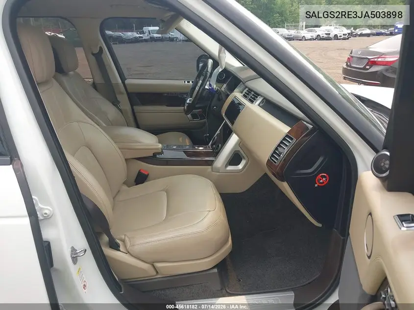 2018 Land Rover Range Rover 5.0L V8 Supercharged VIN: SALGS2RE3JA503898 Lot: 45618182
