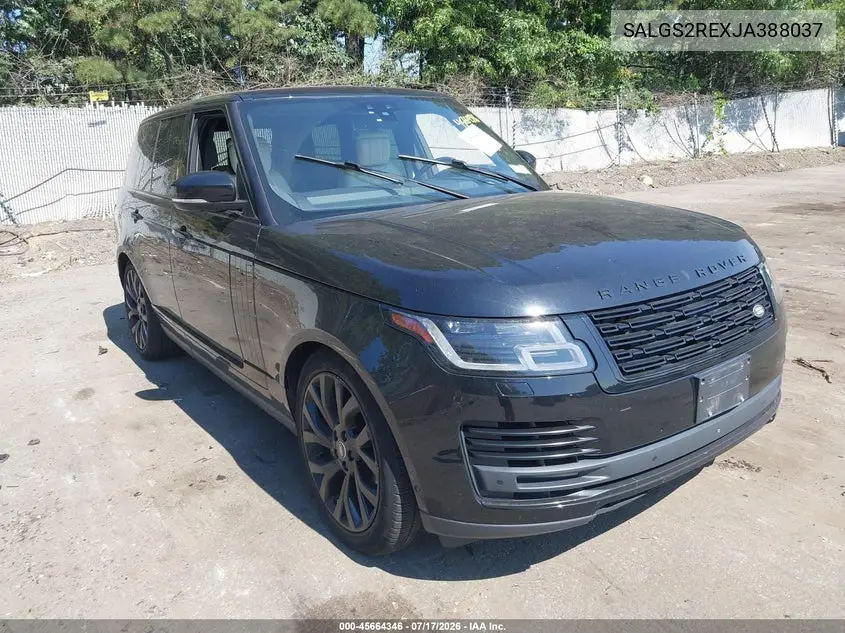 2018 Land Rover Range Rover 5.0L V8 Supercharged VIN: SALGS2REXJA388037 Lot: 45664346