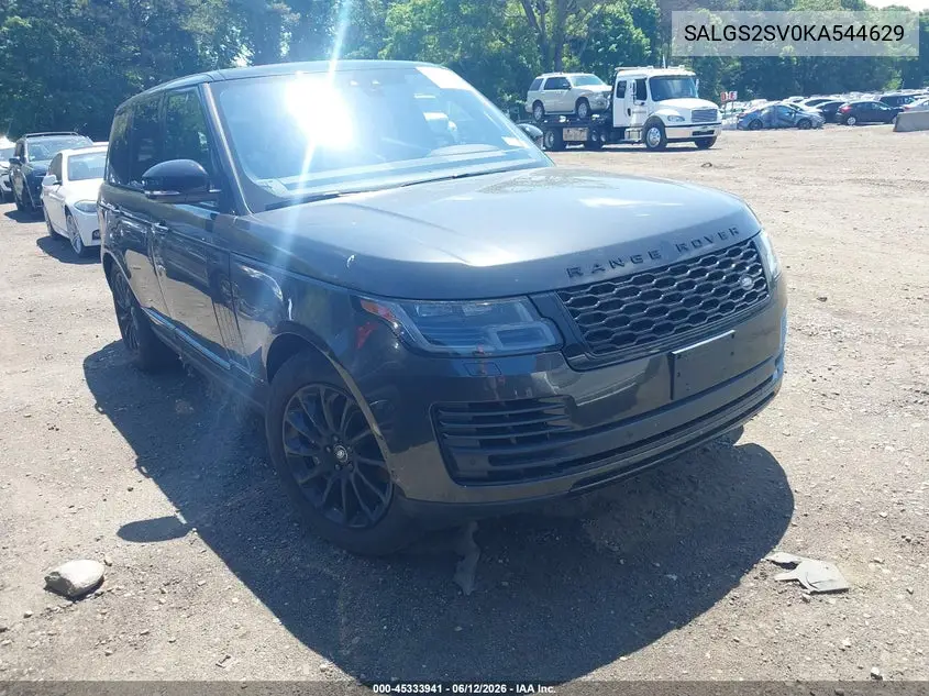 2019 Land Rover Range Rover 3.0L V6 Supercharged Hse VIN: SALGS2SV0KA544629 Lot: 45333941