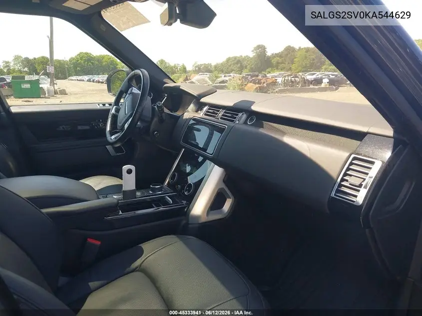 2019 Land Rover Range Rover 3.0L V6 Supercharged Hse VIN: SALGS2SV0KA544629 Lot: 45333941