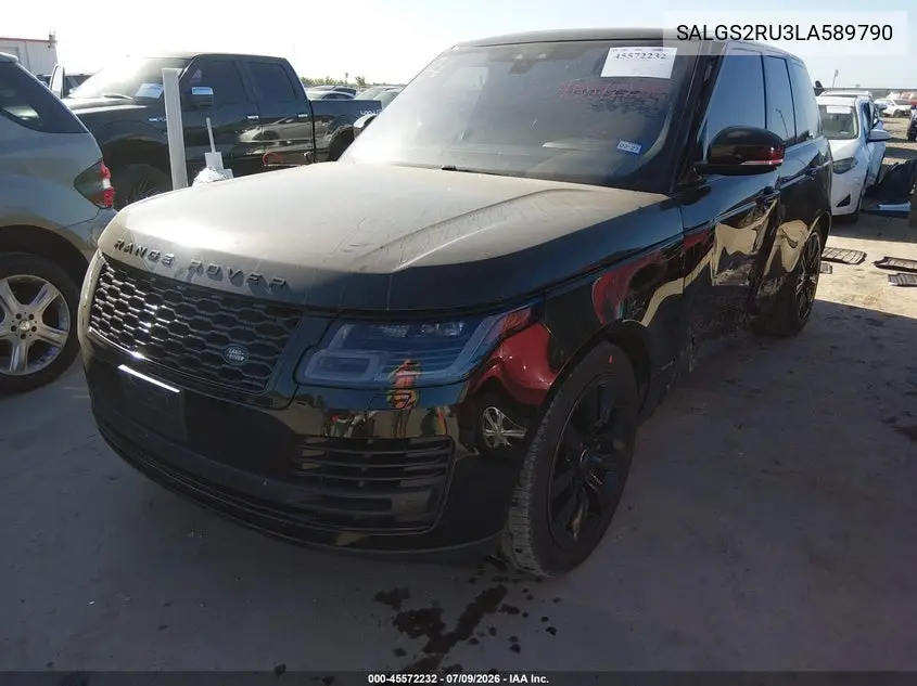 2020 Land Rover Range Rover Hse VIN: SALGS2RU3LA589790 Lot: 45572232
