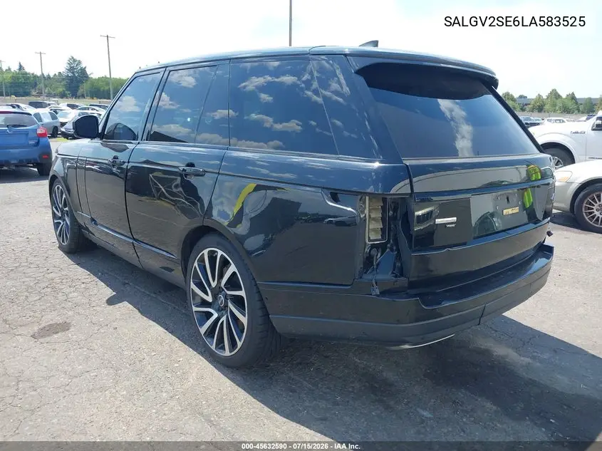 2020 Land Rover Range Rover Autobiography VIN: SALGV2SE6LA583525 Lot: 45632590