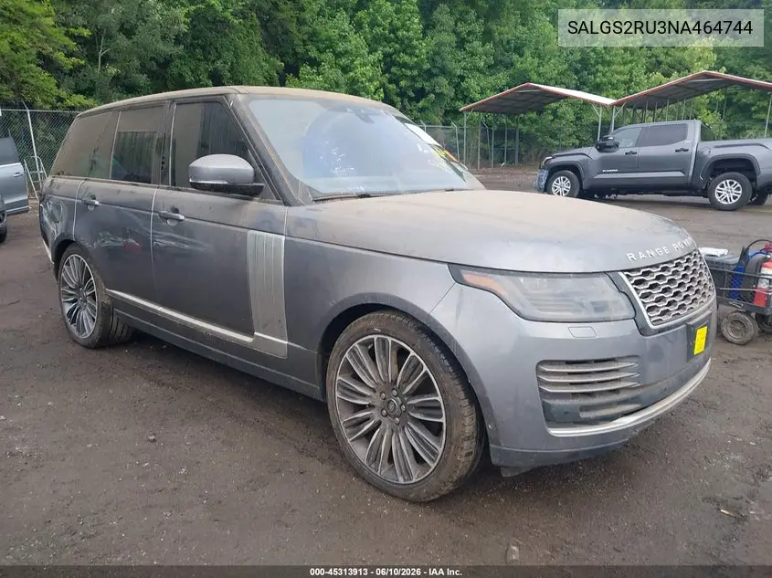2022 Land Rover Range Rover Westminster VIN: SALGS2RU3NA464744 Lot: 45313913