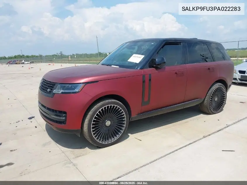 SALKP9FU3PA022283 2023 Land Rover Range Rover P400 Se
