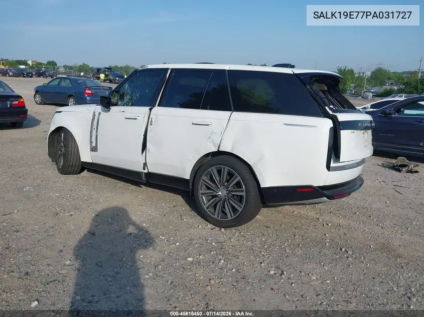 2023 Land Rover Range Rover Autobiography VIN: SALK19E77PA031727 Lot: 45616450