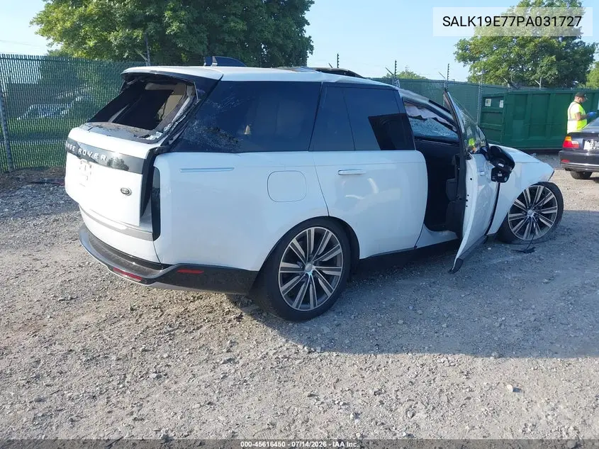 2023 Land Rover Range Rover Autobiography VIN: SALK19E77PA031727 Lot: 45616450