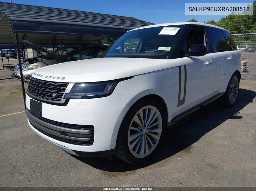 2024 Land Rover Range Rover P400 Se VIN: SALKP9FUXRA208518 Lot: 45323525