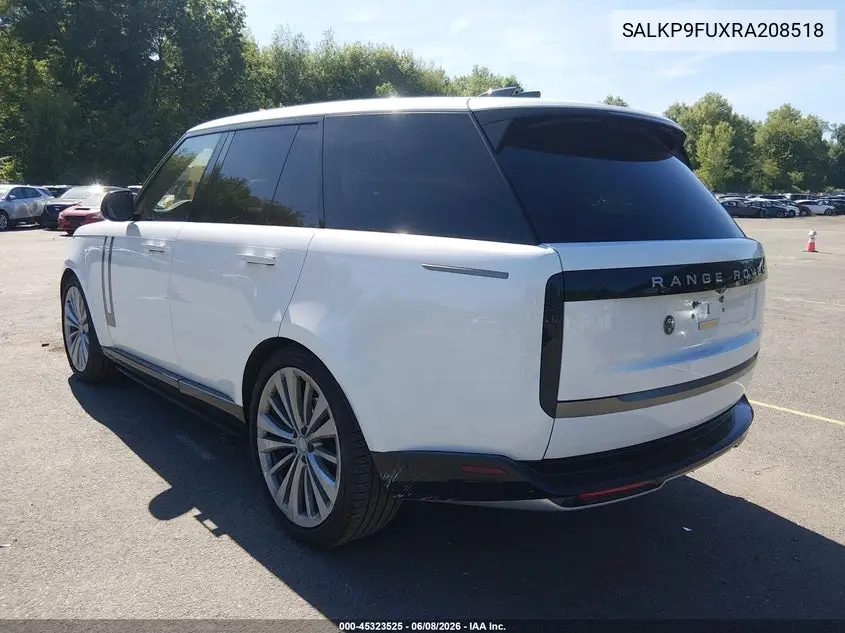2024 Land Rover Range Rover P400 Se VIN: SALKP9FUXRA208518 Lot: 45323525