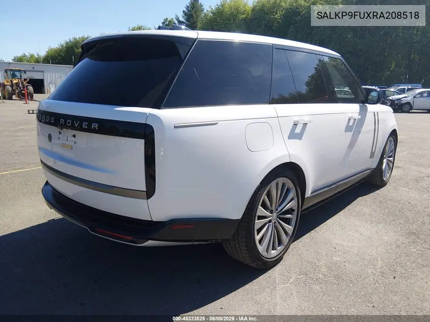 2024 Land Rover Range Rover P400 Se VIN: SALKP9FUXRA208518 Lot: 45323525