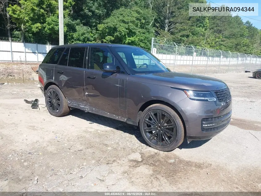 2024 Land Rover Range Rover P400 Se VIN: SALKP9FU1RA094344 Lot: 45365274