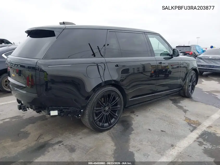 2024 Land Rover Range Rover P400 Se VIN: SALKPBFU3RA203877 Lot: 45455960