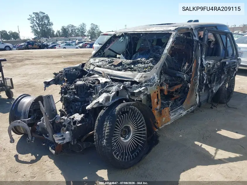 2024 Land Rover Range Rover P400 Se VIN: SALKP9FU4RA209115 Lot: 45544647