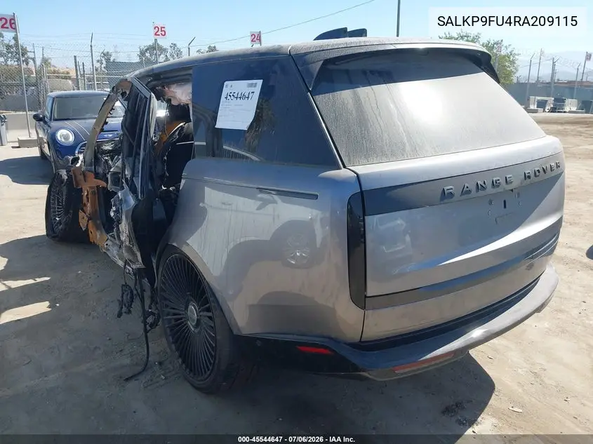 2024 Land Rover Range Rover P400 Se VIN: SALKP9FU4RA209115 Lot: 45544647