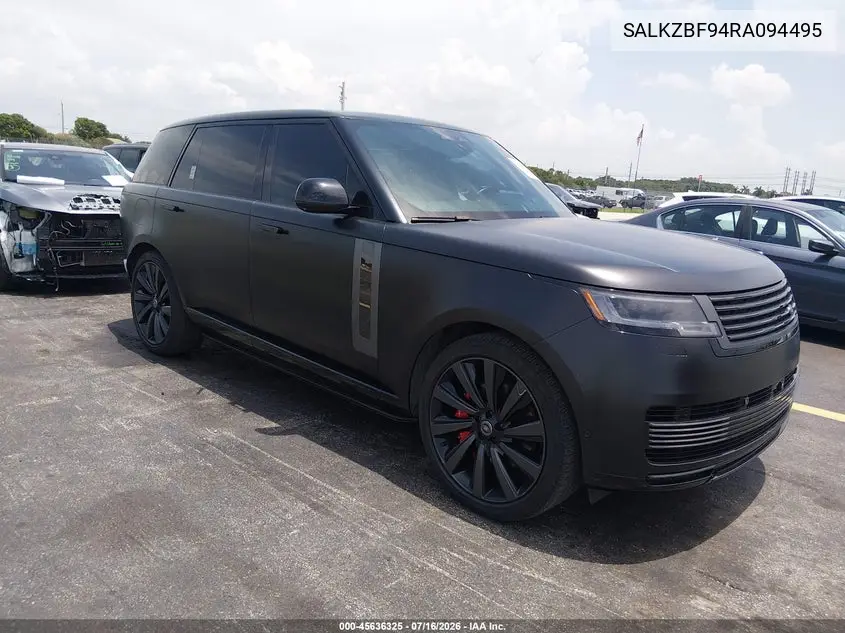 2024 Land Rover Range Rover P615 Sv VIN: SALKZBF94RA094495 Lot: 45636325