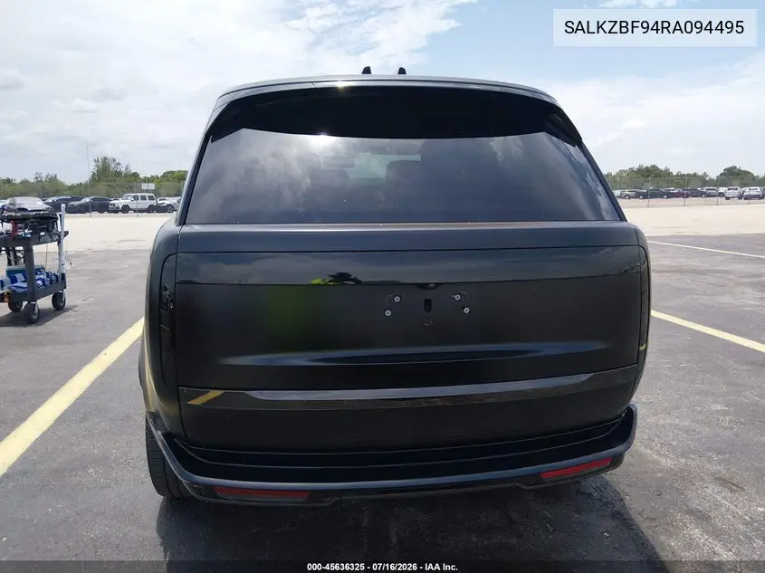 2024 Land Rover Range Rover P615 Sv VIN: SALKZBF94RA094495 Lot: 45636325
