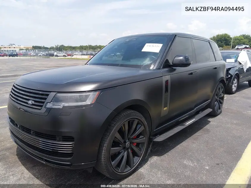 2024 Land Rover Range Rover P615 Sv VIN: SALKZBF94RA094495 Lot: 45636325