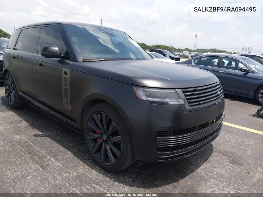 2024 Land Rover Range Rover P615 Sv VIN: SALKZBF94RA094495 Lot: 45636325