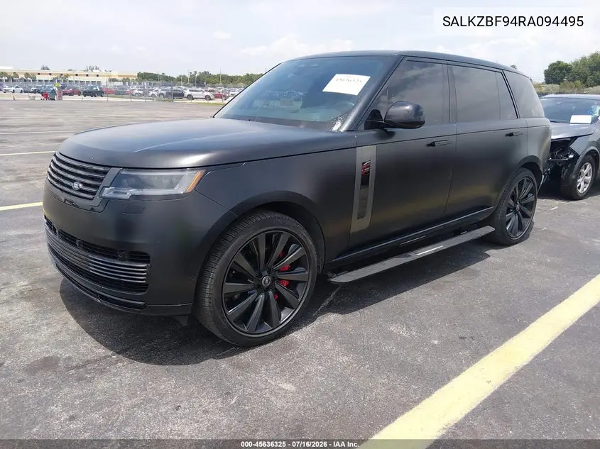 2024 Land Rover Range Rover P615 Sv VIN: SALKZBF94RA094495 Lot: 45636325
