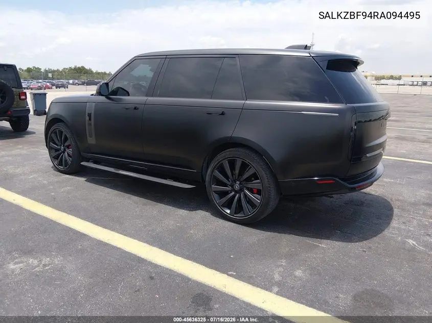 2024 Land Rover Range Rover P615 Sv VIN: SALKZBF94RA094495 Lot: 45636325