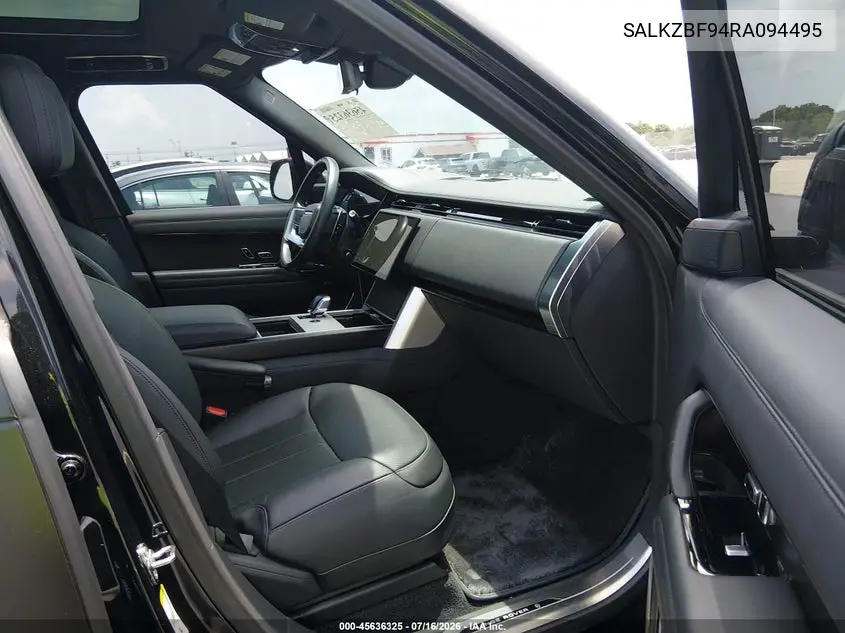 2024 Land Rover Range Rover P615 Sv VIN: SALKZBF94RA094495 Lot: 45636325