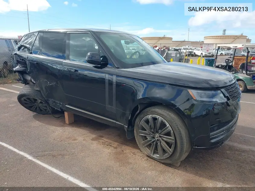 2025 Land Rover Range Rover P550E Se VIN: SALKP9F4XSA280213 Lot: 45342994