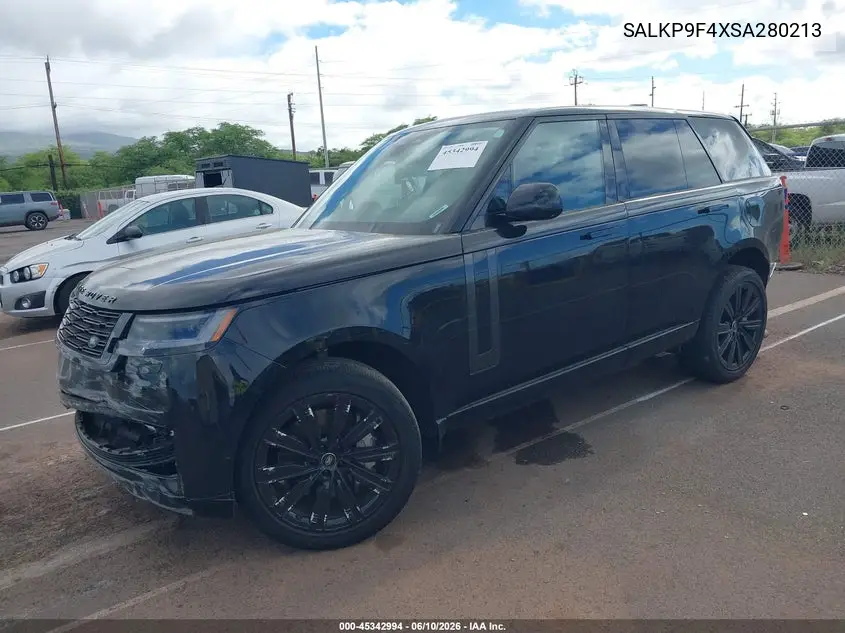 2025 Land Rover Range Rover P550E Se VIN: SALKP9F4XSA280213 Lot: 45342994