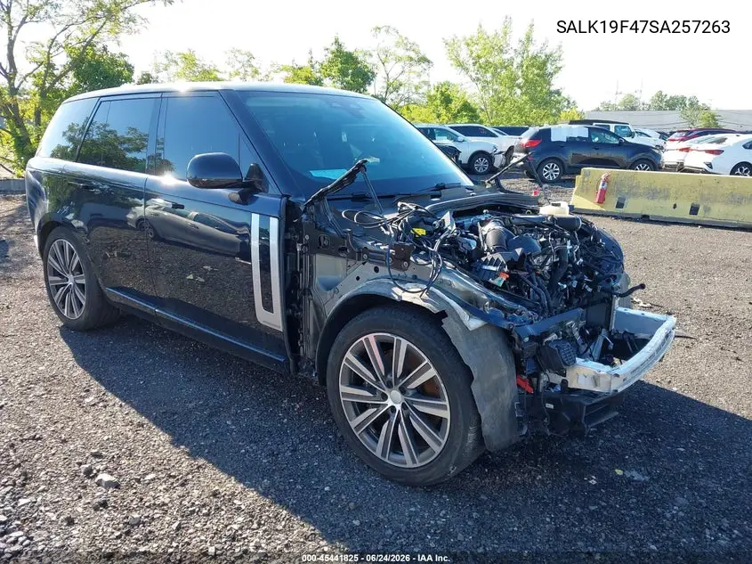 2025 Land Rover Range Rover P550E Autobiography VIN: SALK19F47SA257263 Lot: 45441825